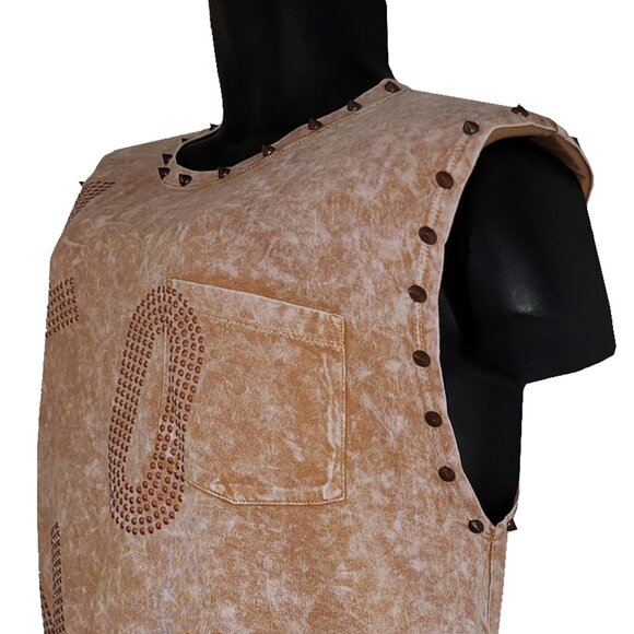 LOVE the 80s Women's Tan Sleeveless Shirt - Picture 3 of 6